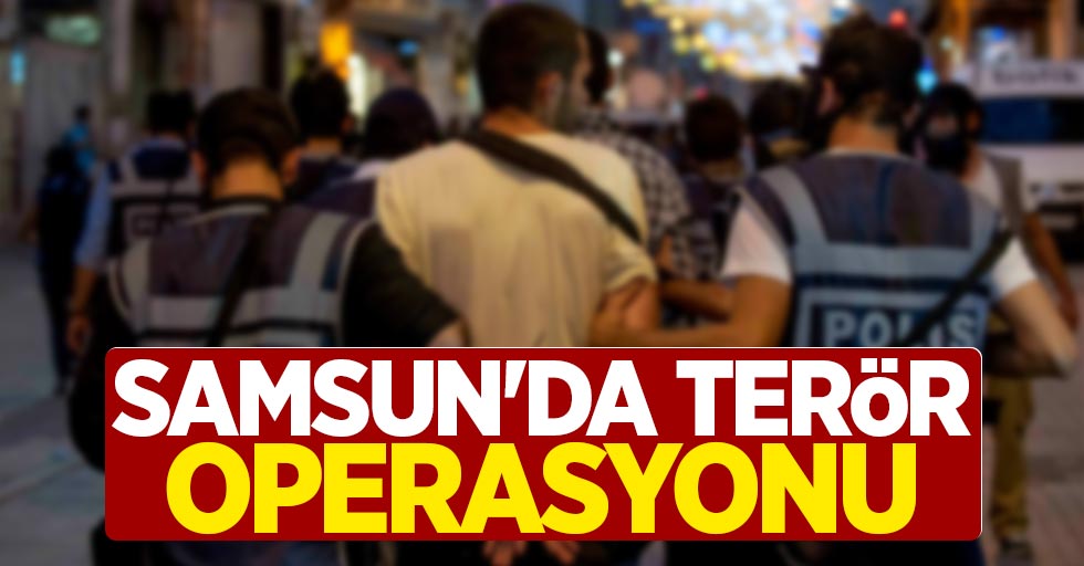 Samsun'da terör operasyonu: 2 gözaltı