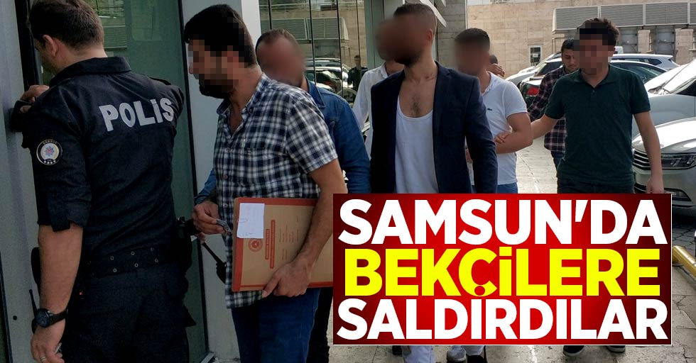 Samsun'da bekçilere saldırı! 5 gözaltı