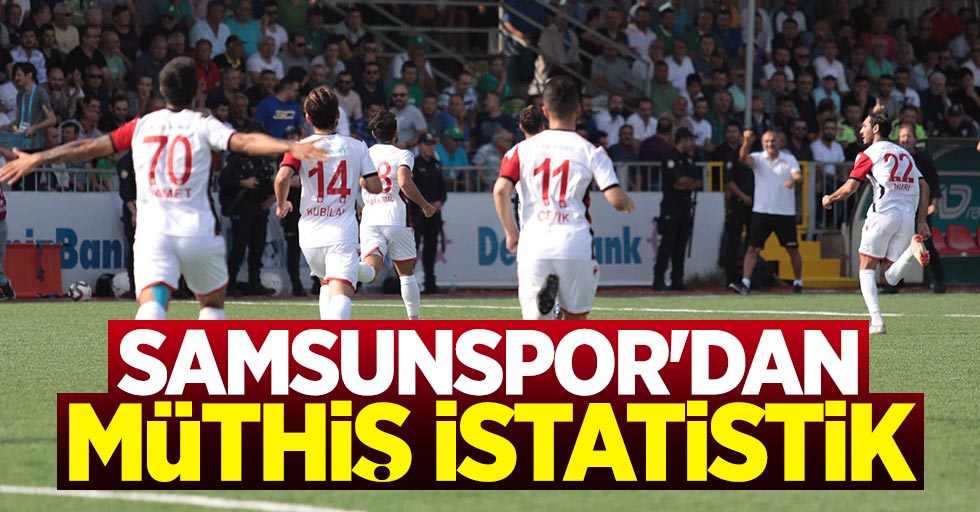 Samsunspor'dan 5 maçlık müthiş istatistik 