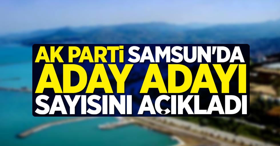 AK Parti Samsun'da aday adayı sayısını açıkladı
