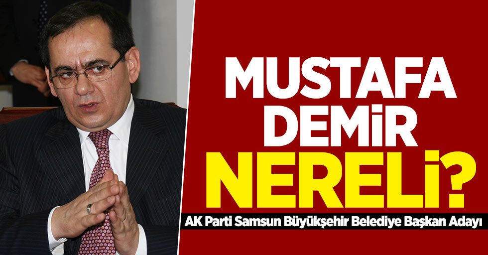 Mustafa Demir nereli? AK Parti Samsun adayı belli oldu