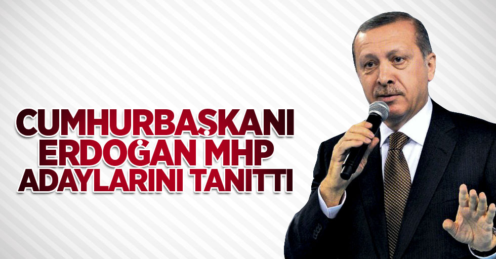 Cumhurbaşkanı Erdoğan MHP adaylarını tanıttı