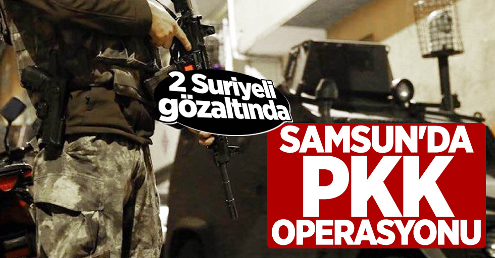 Samsun'da PKK operasyonu: 2 Suriyeli gözaltında