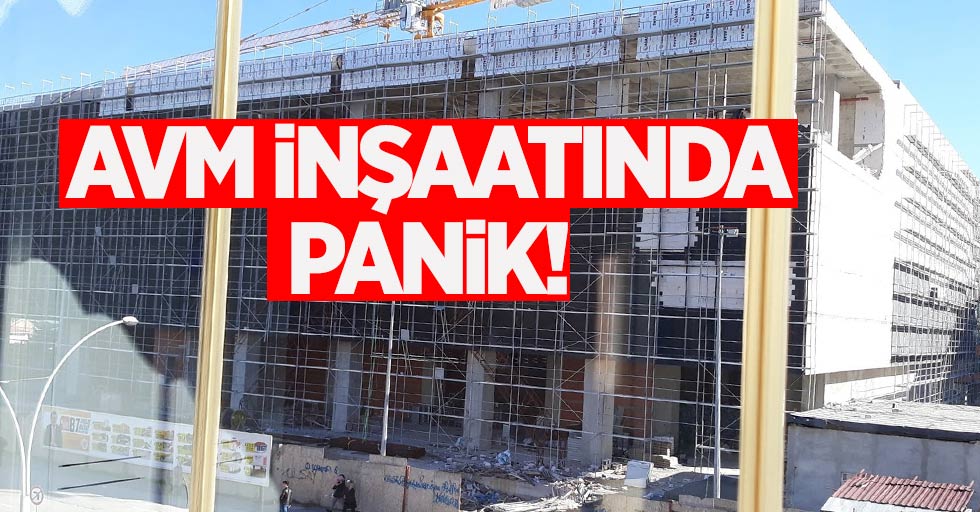 Samsun'daki AVM inşaatında panik!