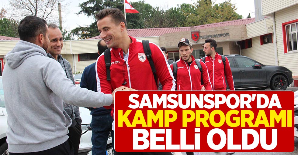 Samsunspor'da devre arası kamp programı belli oldu