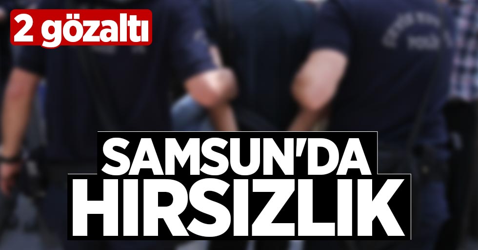 Samsun'da hırsızlık: 2 gözaltı