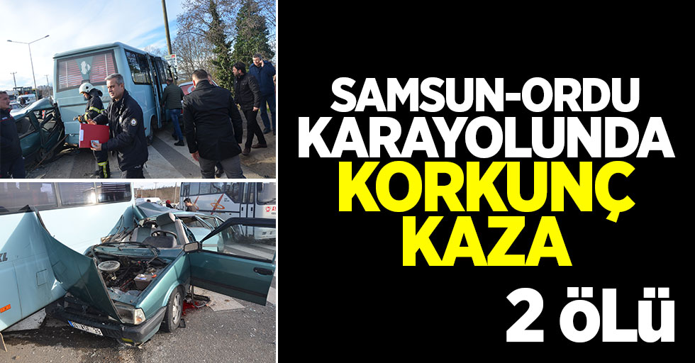Samsun-Ordu Karayolunda Korkunç Kaza: 2 Ölü