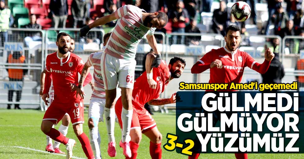 Samsunspor Amed'i geçemedi  3-2