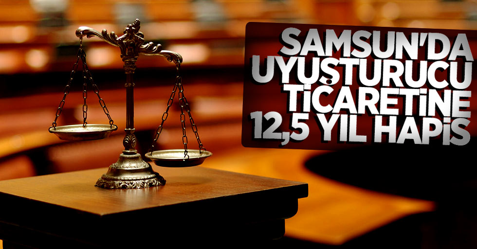 Samsun'da uyuşturucu ticaretine 12,5 yıl hapis