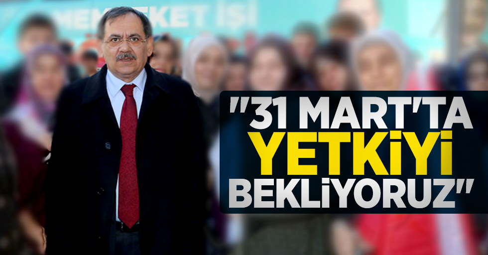 Mustafa Demir: 31 Mart'ta yetkiyi bekliyoruz