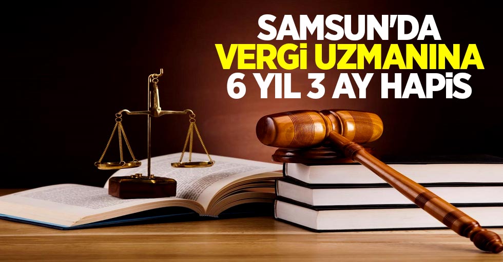 Samsun'da vergi uzmanına 6 yıl 3 ay hapis