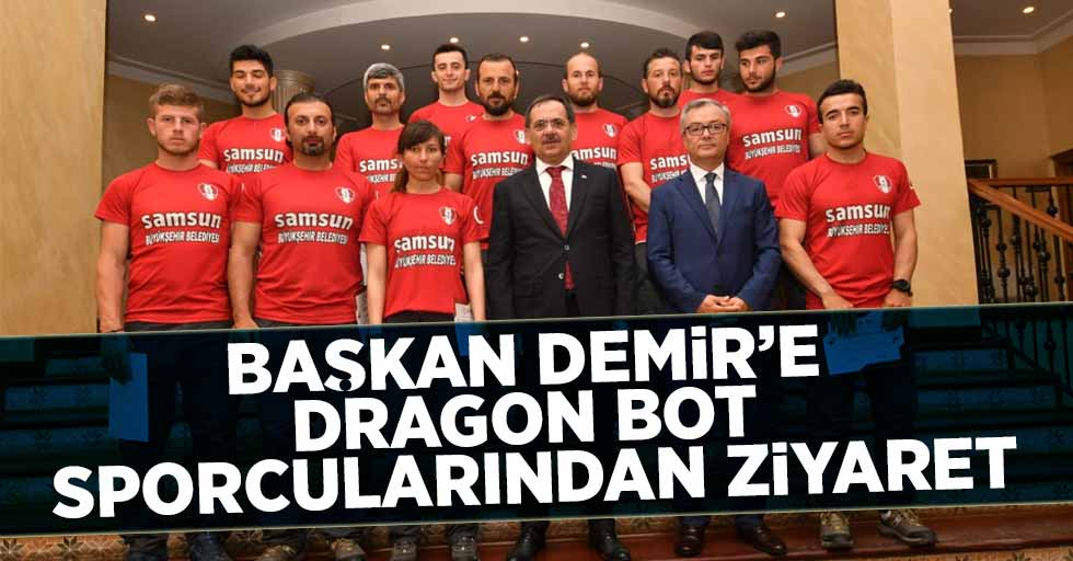 Başkan Demir'e dragon bot sporcularından ziyaret 