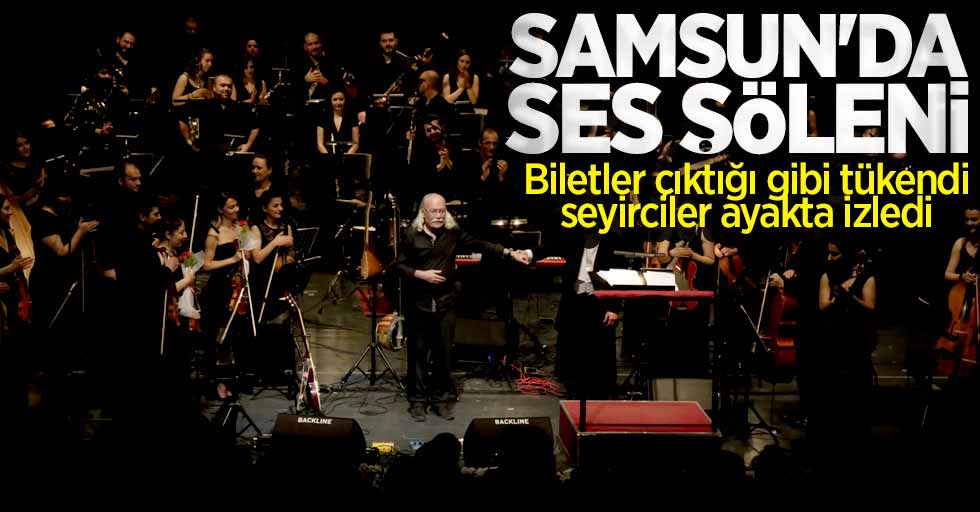 Samsun'da Cahit Berkay konserine büyük ilgi