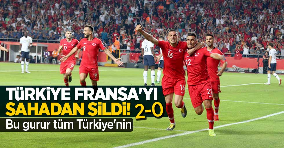 Türkiye Fransa'yı sahadan sildi! Bu gurur tüm Türkiye'nin! 2-0