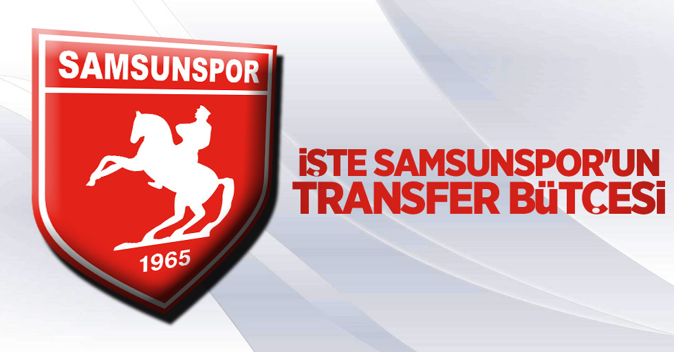 Samsunspor'un transfer bütçesi belli oldu