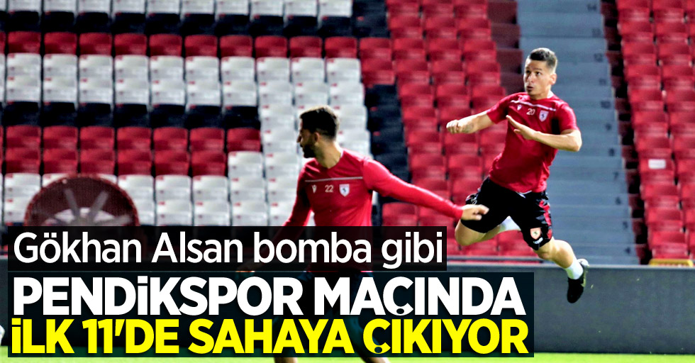Gökhan Alsan Pendikspor maçında ilk 11’de sahaya çıkıyor 