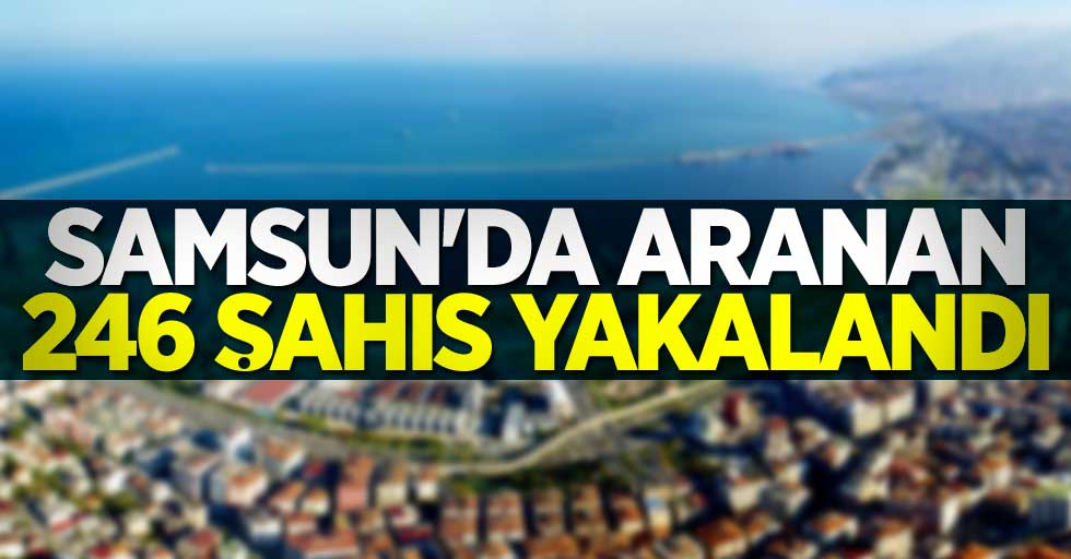 Samsun'da aranan 246 şahıs yakalandı 