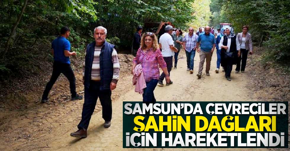 Samsun'da çevreciler Şahin Dağları için hareketlendi
