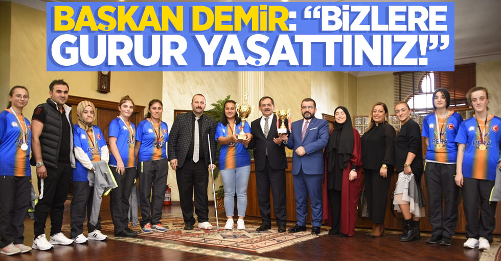'Özel' sporcular, Başkan Demir'i ziyaret etti