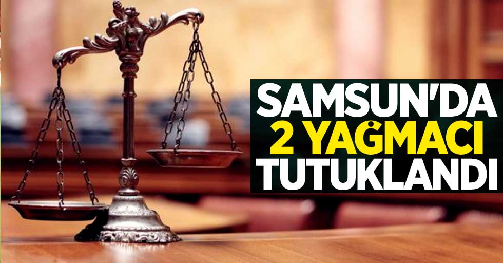 Samsun'da 2 yağmacı tutuklandı