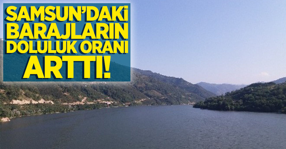 Samsun'daki barajların doluluk oranı arttı!
