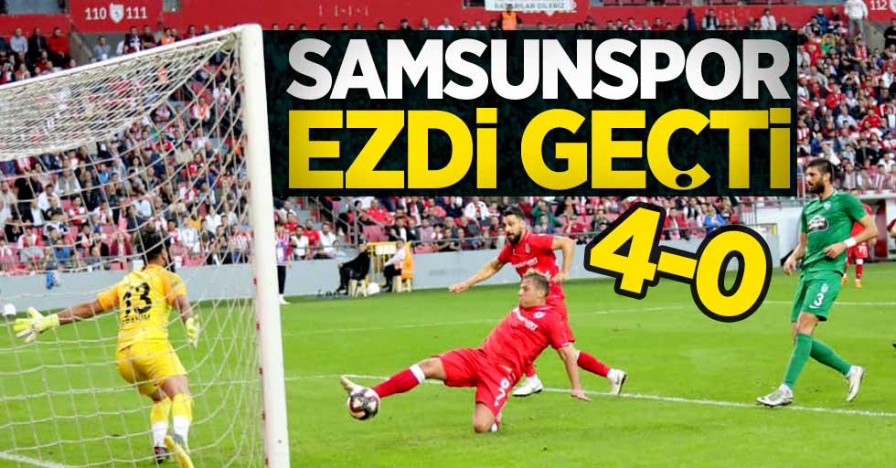 Samsunspor ezdi geçti! Maç sonucu Samsunspor 4-0 Kırklarelispor