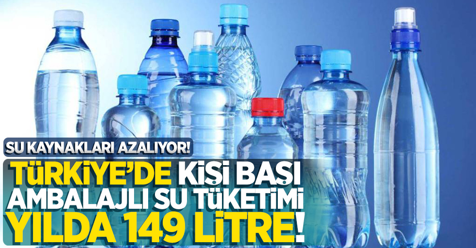 Türkiye'de kişi başı ambalajlı su tüketimi 149 litre!