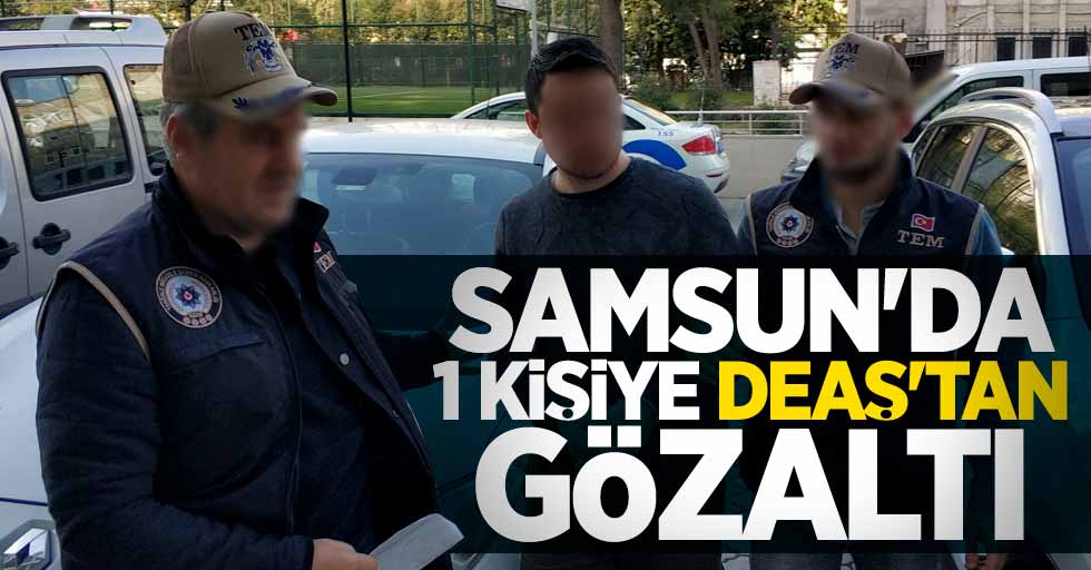 Samsun'da 1 kişiye DEAŞ'tan gözaltı