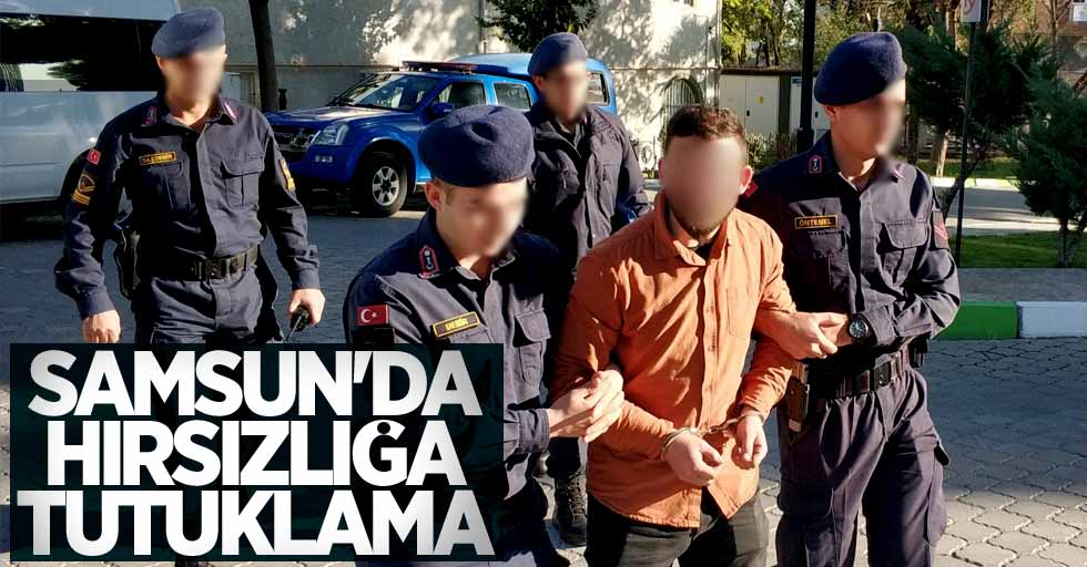 Samsun'da hırsızlığa tutuklama