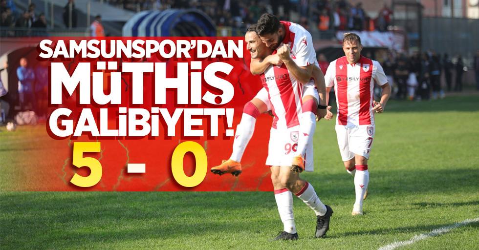 Samsunspor'dan müthiş galibiyet! 5-0