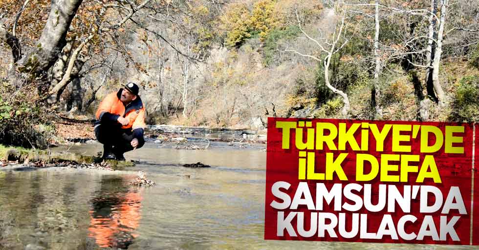 Türkiye'de ilk defa Samsun'da kurulacak 