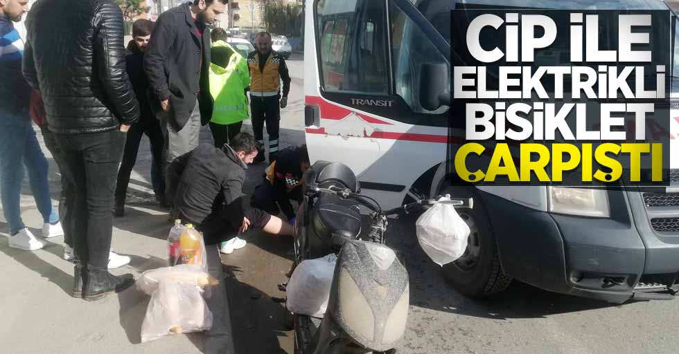 Samsun'da cip ile elektrikli bisiklet çarpıştı: 1 yaralı 