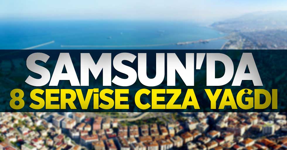 Samsun'da 8 servise ceza yağdı