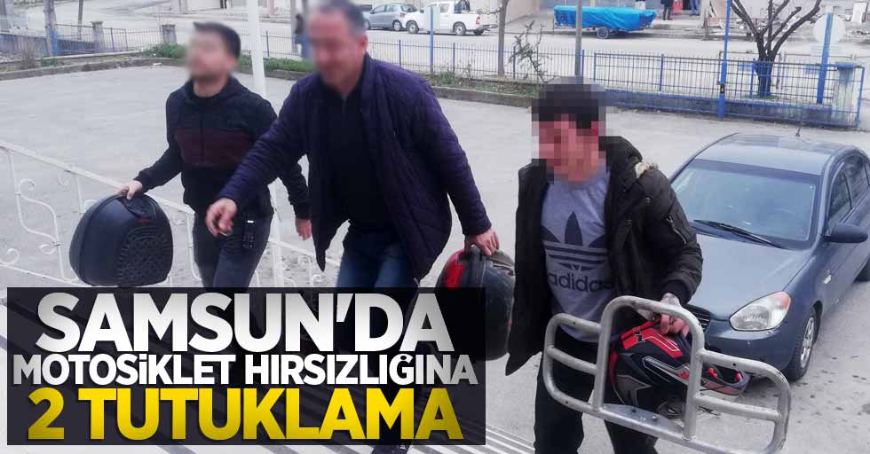 Samsun'da motosiklet hırsızlığına 2 gözaltı