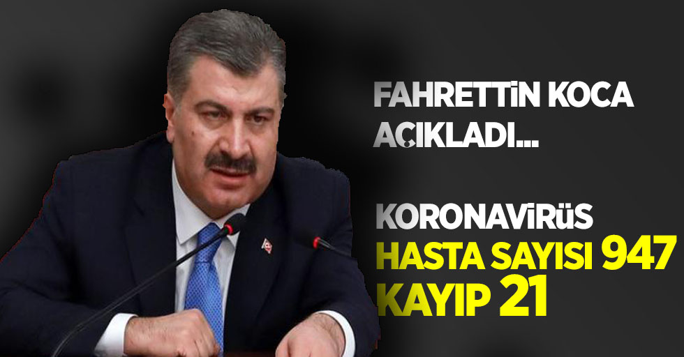 Sağlık Bakanı Fahrettin Koca açıkladı: