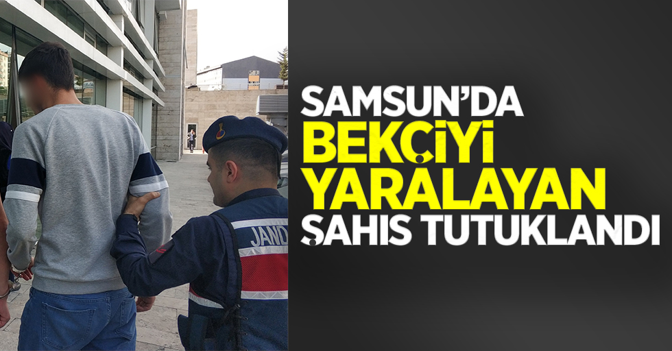 Samsun'da bekçiyi yaralayan şahıs tutuklandı
