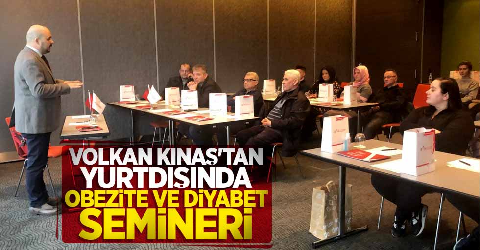 Volkan Kınaş'tan yurtdışında obezite ve diyabet semineri