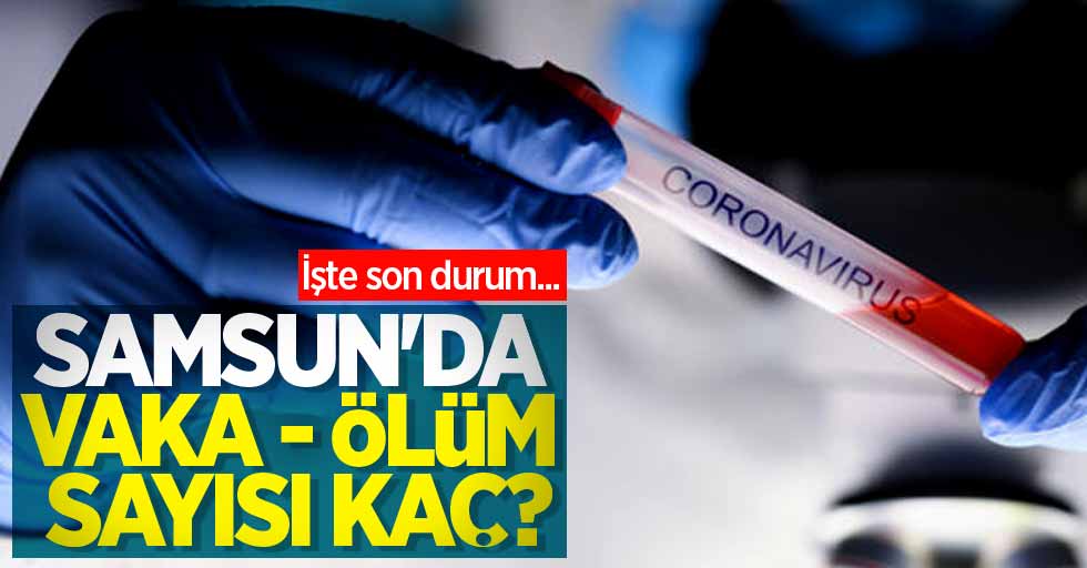 Samsun'da korona virüs vaka-ölüm son durum