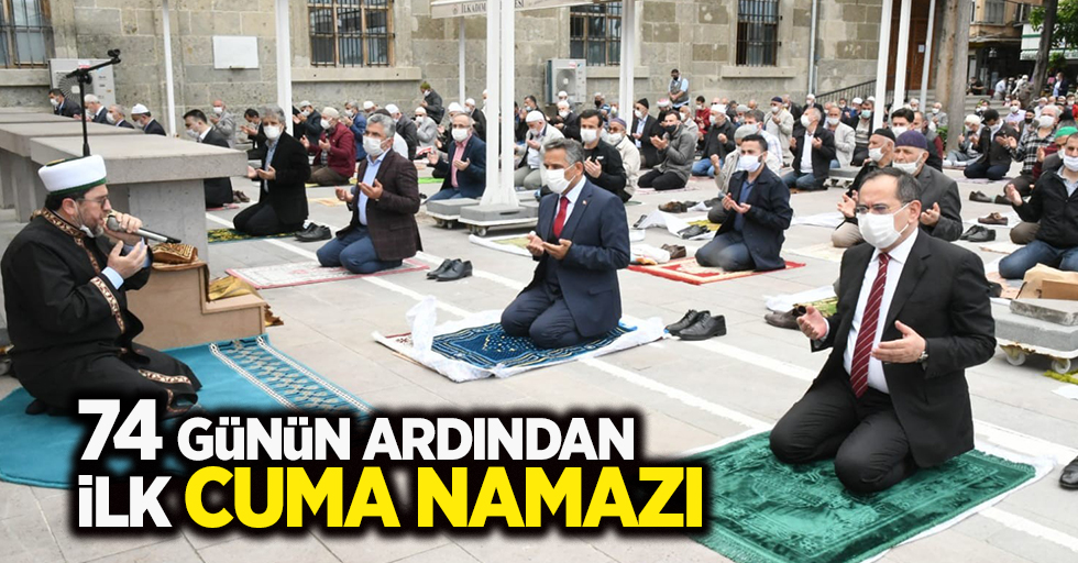 Samsun'da 74 günün ardından ilk cuma namazı