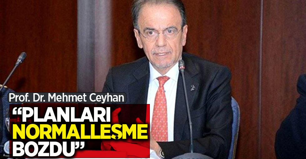 Prof. Dr. Mehmet Ceyhan: "Planları Normalleşme Bozdu"
