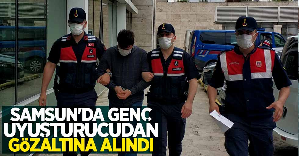 Samsun'da genç uyuşturucudan gözaltına alındı 