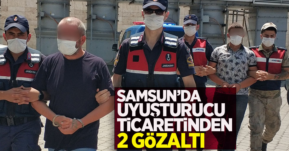 Samsun'da uyuşturucu ticaretinden 2 gözaltı