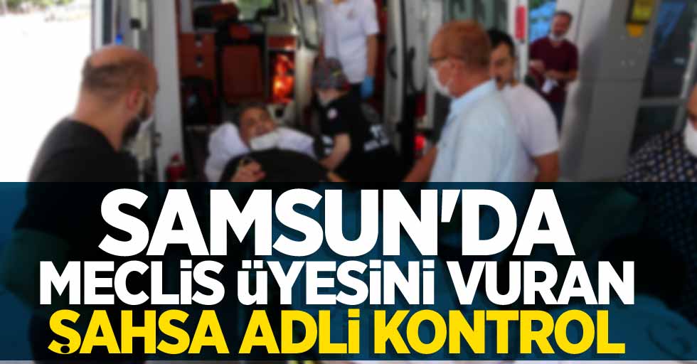 Samsun'da meclis üyesini vuran şahsa adli kontrol