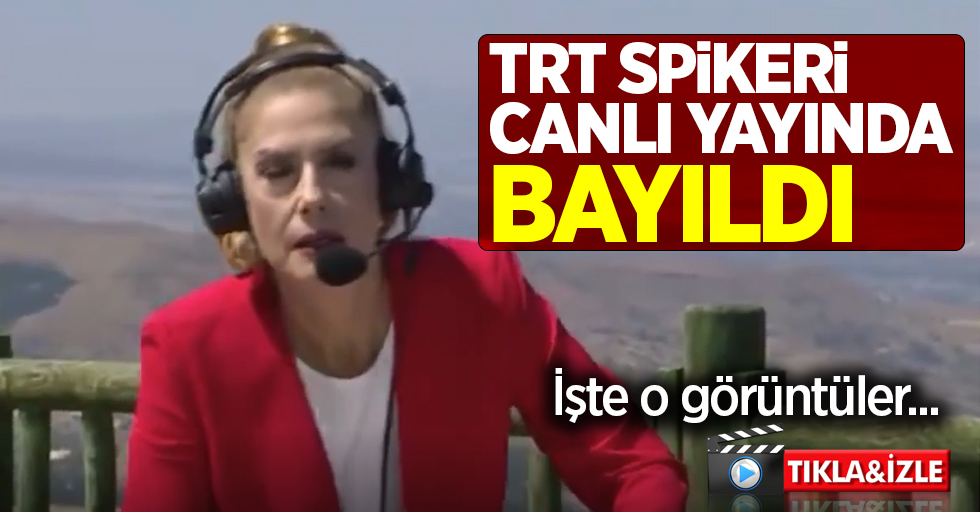 TRT spikeri canlı yayında bayıldı!