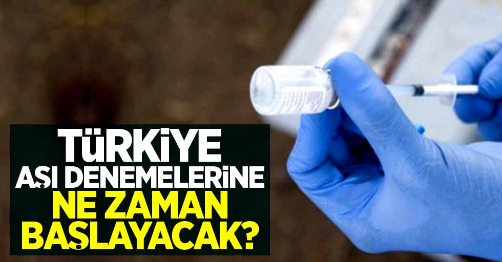 Türkiye aşı denemelerine ne zaman başlayacak?