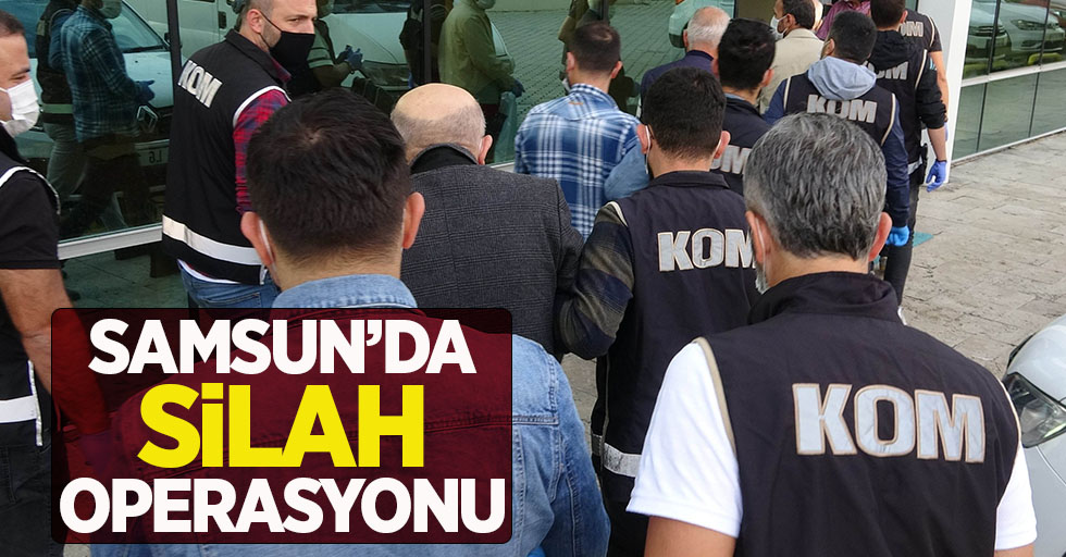 Samsun'da silah operasyonu! 1 tutuklama 5 adli kontrol