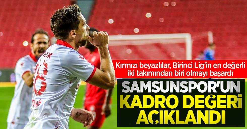 Samsunspor'un kadro değeri açıklandı 