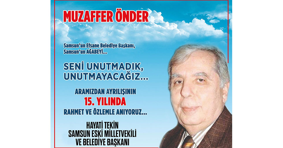 Muzaffer Önder'i anma mesajı...
