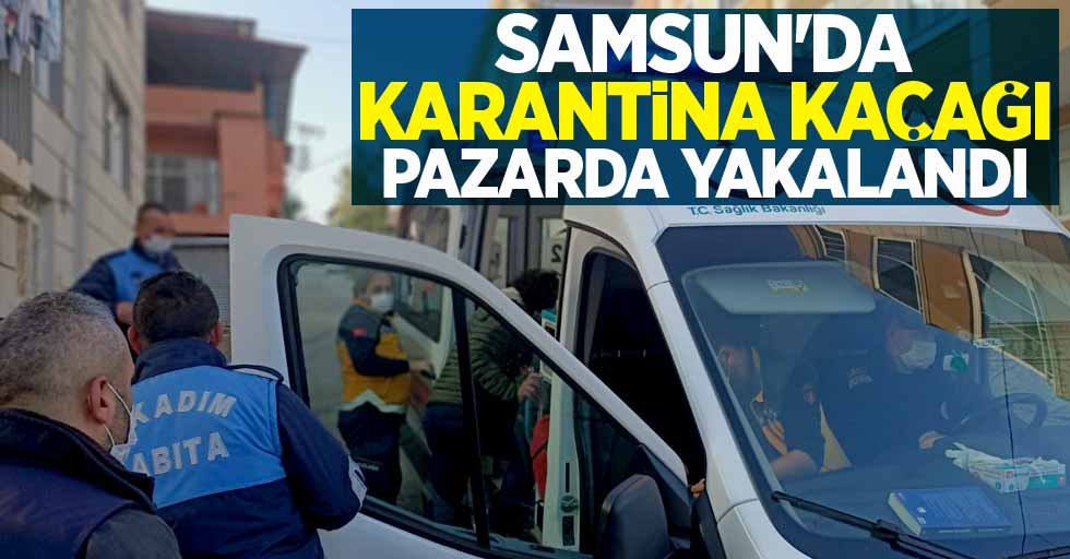 Samsun'da karantina kaçağı pazarda yakalandı