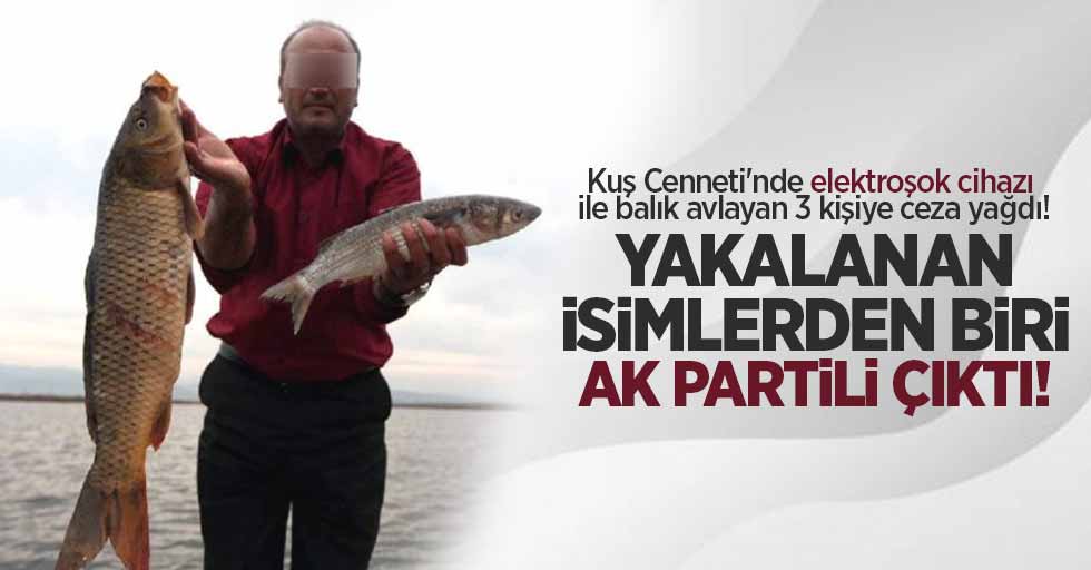Kuş Cenneti'nde elektroşokla kaçak balık avlayan isim AK Partili çıktı 